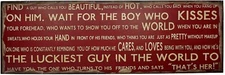 Rustic Box Sign Decor with Saying Wood Plaque Hanging Wall Art Sign 47x15.8"