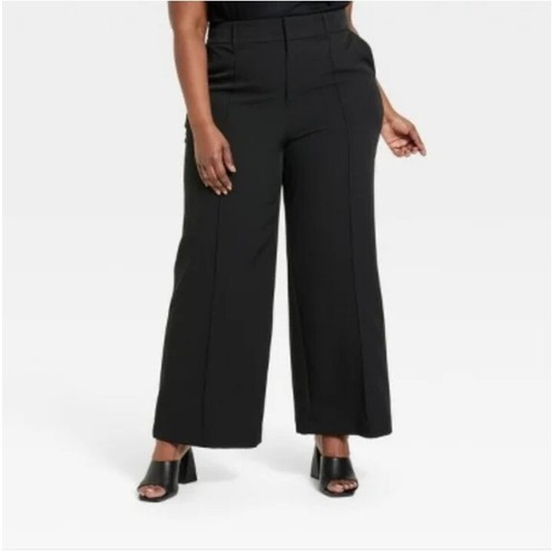 Women's High-Rise Wide Leg Pants - Ava & Viv Size 24 - Picture 2 of 3