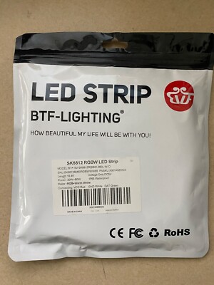 LED strip tape BTF LIGHTING ip65 waterproof white strip RGB + Warm White