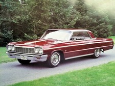 1964 Impala Maroon Grass 24x36 Inch Poster Looks Great 1964 Impala Maroon Grass 24x36 Inch Poster Looks Great