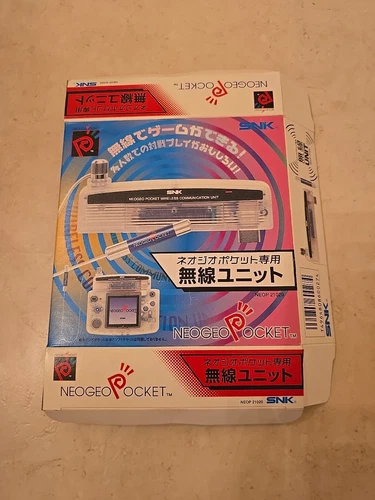 SNK NEO GEO POCKET Wireless Communications Unit Japan Wmpty Display Box NGPC JP