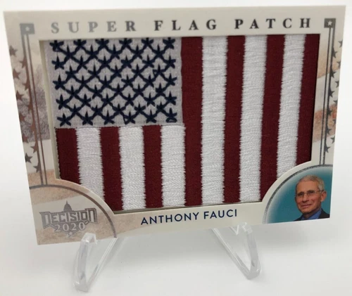 2020 Decision ANTHONY FAUCI Card SUPER FLAG PATCH Card TONY FAUCI