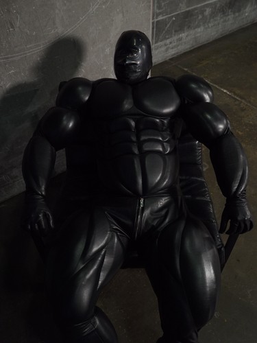 MUSCLE SUIT BLACK / COSPLAY / HALLOWEEN / venom, spider man, batman, super hero - Picture 4 of 11