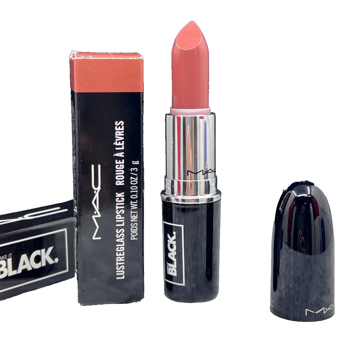 MAC Lustreglass Lipstick 508 HUG ME NIB 0.10fl oz | eBay