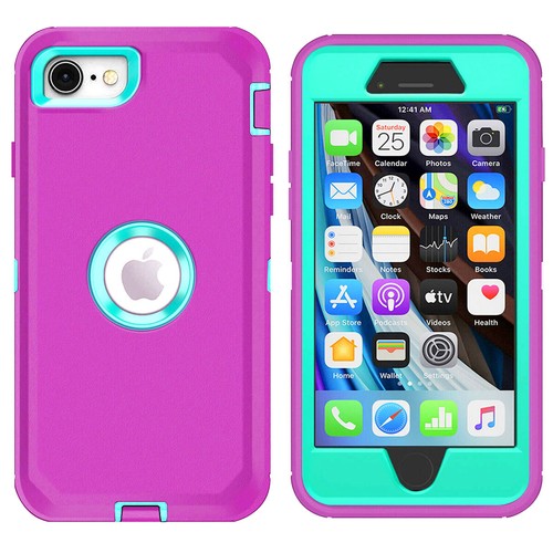 Custodia telefono antiurto + protezione schermo per iPhone 6 7 8 Plus SE 2° 3° 14 - Foto 43 di 54