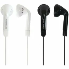 Koss Lightweight Contour Design Earbuds Black Pair and White Pair Superior Sound