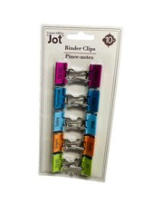 Office Style Colored Binder Clips, One Size, 10 Pieces, Small-Brand New-SHIPS N