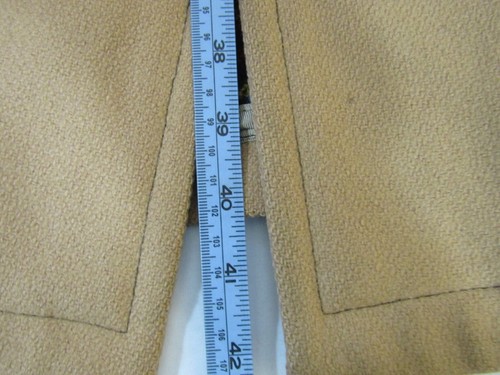VTG Zero King Baskin Overcoat Wool-Nylon Blend Plaid Lining Made In USA 46L - Picture 9 of 17