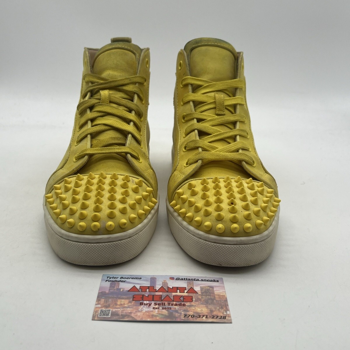 Size 10 - Christian Louboutin High Top Sneakers Studded