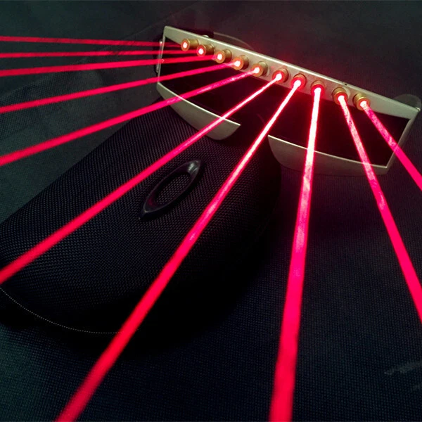 LED Flashing Laser Glasses Light Up Lighting Party Rave Dancing DJ Bar Nightclub - Image 3 of 4