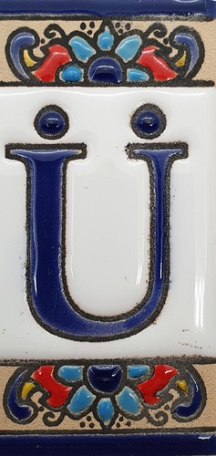 Keramik Hausnummer Zahlen Ziffern Buchstaben Symbole Kacheln Fliesen 3,5 x 7,4cm - Bild 51 von 76