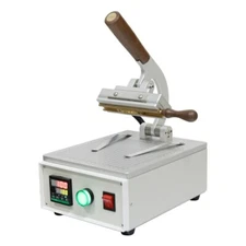 Small Manual Desktop Hot Stamping Machine Leather Trademark Embossing Hot press