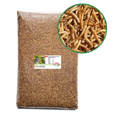 Mehlwürmer getrocknet für Igel Hamster Vögel Aufzucht Premium von Paul's Mühle