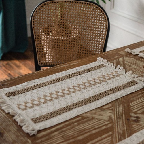 Crochet Table Runner Placemat Tassel Dining Wedding Party Decor Tablecloth Home - Picture 39 of 57