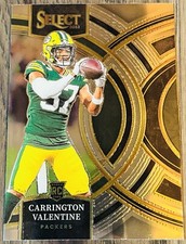 Carrington Valentine 2023 NFL Panini Select Base Premier Level Rookie RC Packers