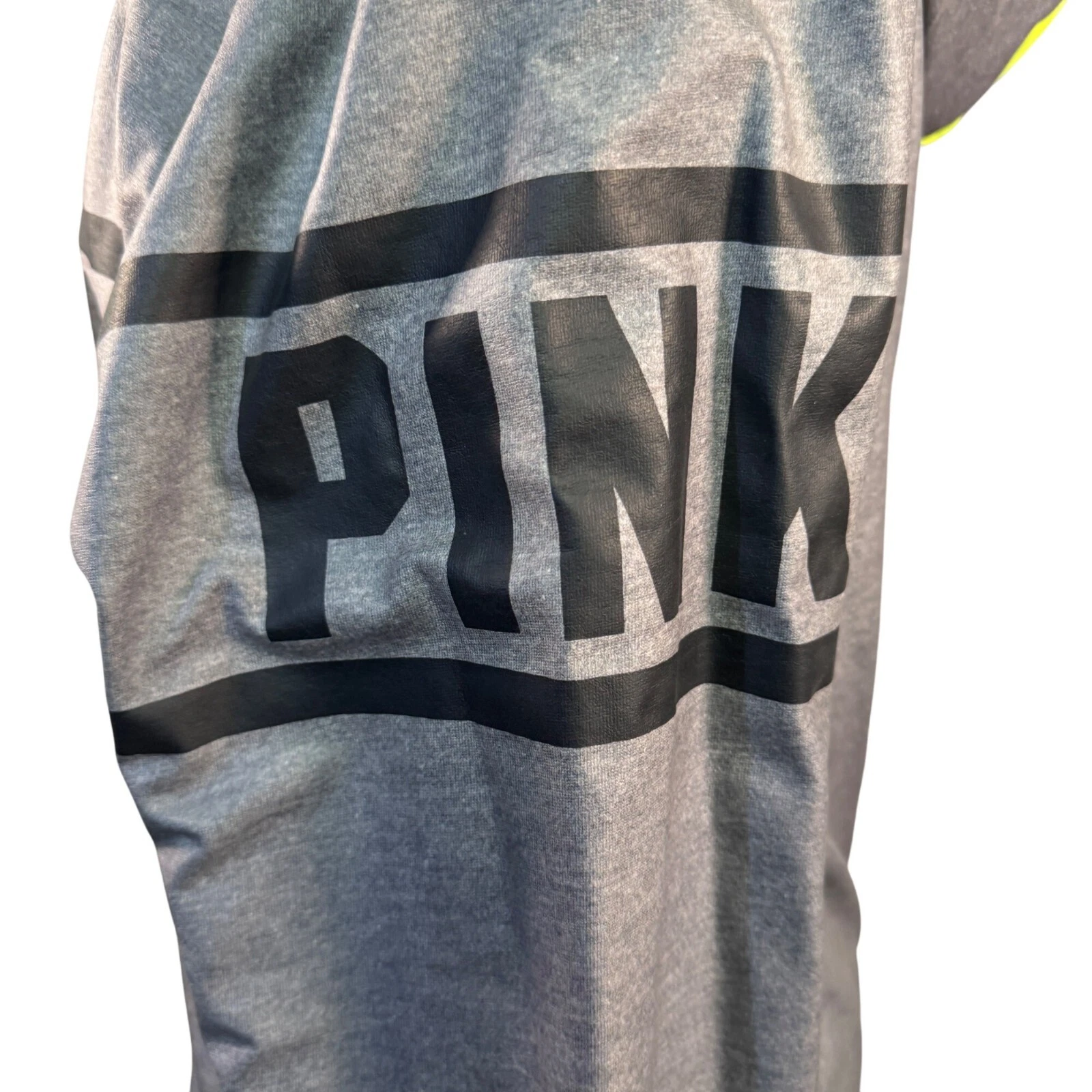 UNDERCOVER Giacca con cappuccio e zip Victorias Secret rosa donna XS S grigio e giallo fluo