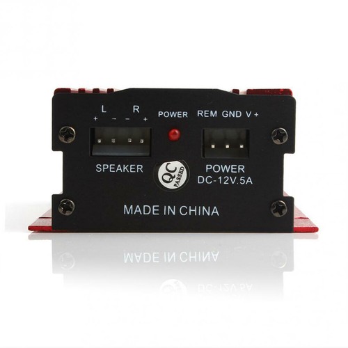 Subwoofer amplificador AMP potencia audio 2 canales 12V coche motocicleta 500W - Imagen 10 de 18