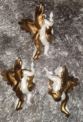 SET Nuovo Decorazione Albero di Natale Angeli Cupidi 6,5 x 4 - Foto 2 di 2