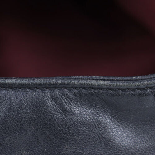 Chanel 2-way shoulder bag tweed leather black bordeaux women's Auth 0553 - Picture 8 of 10