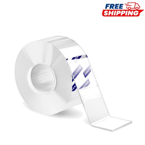 Clear Nano Adhesive Tape - Versatile Double-Sided Grip for Pictures and Decor