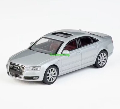 GB Masdi 1:64 Silver A8 D3 W12 Luxury Sedan Sports Model Diecast Collect Car