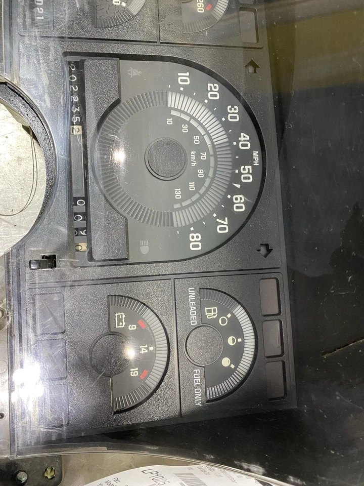88 89 90 Chevy C1500 C2500 GMC Chevrolet Speedo cuadro de instrumentos calibre 8052 Foto 3 de 4