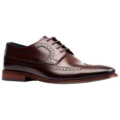 Zapatos Base London Para Hombres Havisham Brogue Cuero Con Cordones Trabajo Escuela Formal Inteligente - Imagen 7 de 21