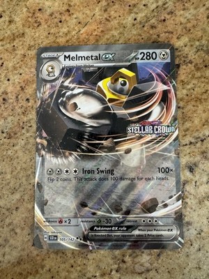 Melmetal ex (Stellar Crown Stamped) 105/142 JUMBO Cards Pokemon TCG Holo NM