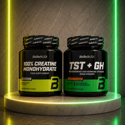 CREATINE MONOHYDRATE + TST+GH - Training Performance Sport Muscle Mass Strength