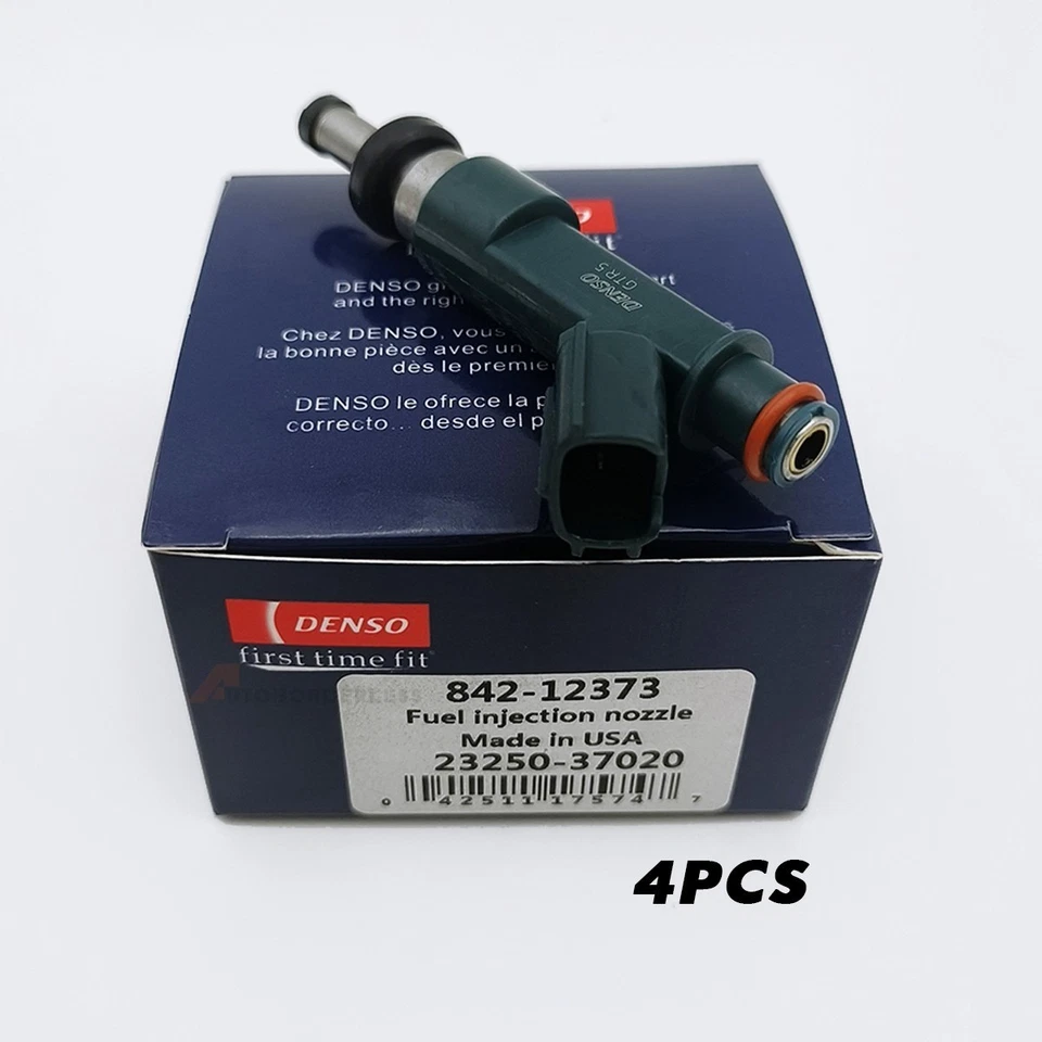 Denso 4X 23250-37020 OEM Fuel Injectors For 10-15 Toyota Prius Lexus CT200h1.8L Foto 4 de 4