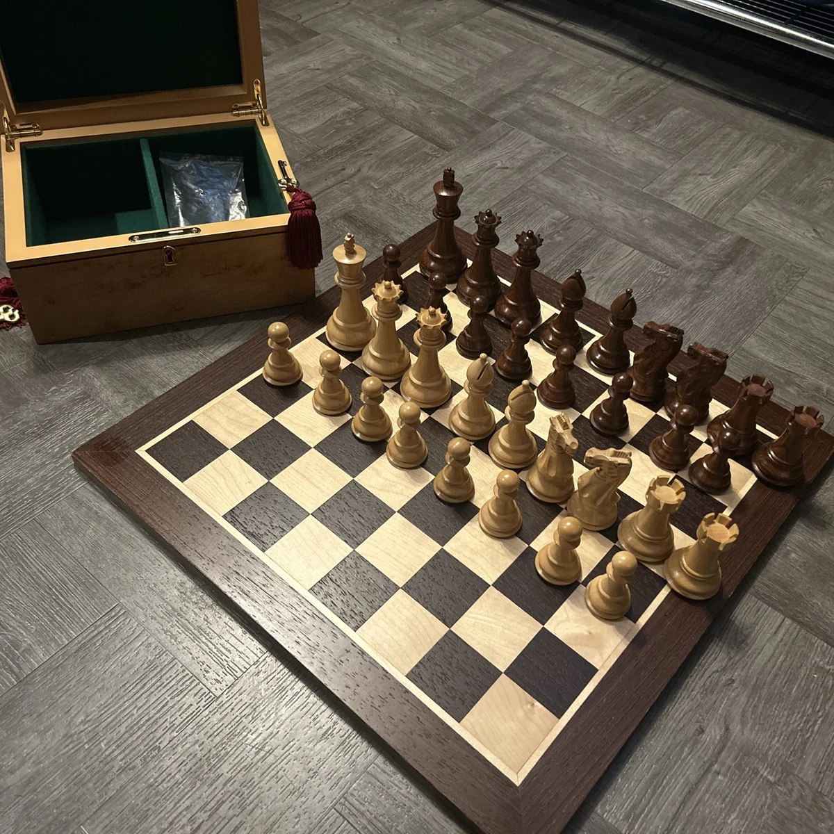 Preços baixos em Xadrez antigo de Madeira STAUNTON | eBay