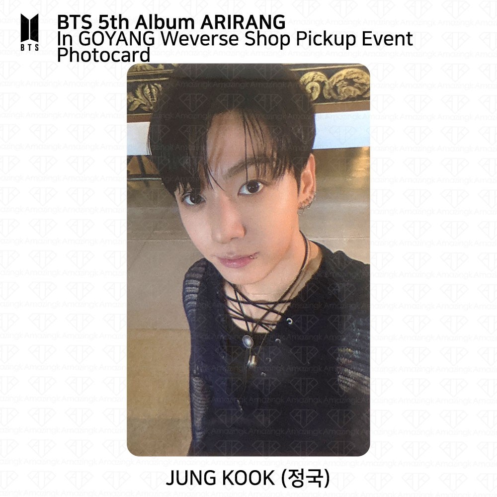 BTS World Tour ARIRANG In GOYANG Weverse Pickup Event Photocard | eBay