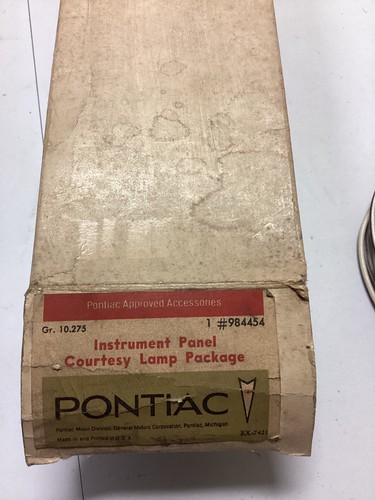 NOS 1964-1965 Pontiac Accessory Instrument Panel Courtesy Lamp Package GM 984454 - Picture 5 of 5