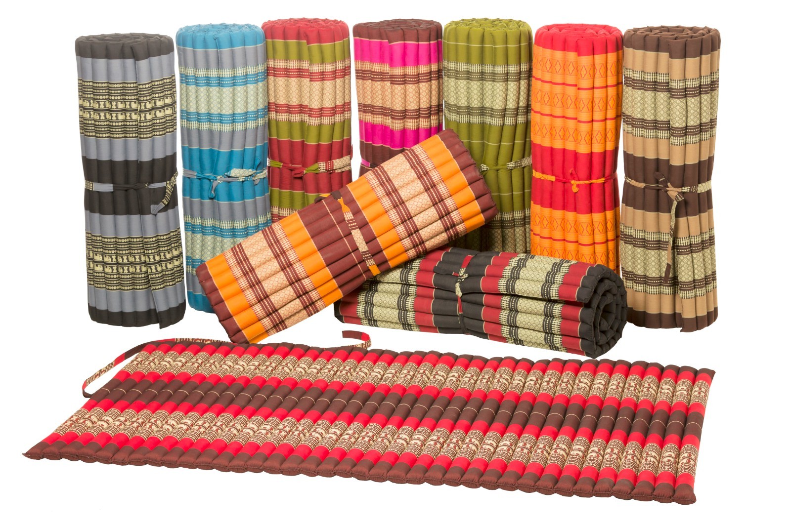 Thai Kapok Rollmatte 200x100x5 cm | Gästebett Yoga Massage Matte
