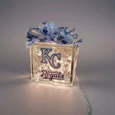 Kansas City Royals Lighted Glass Block