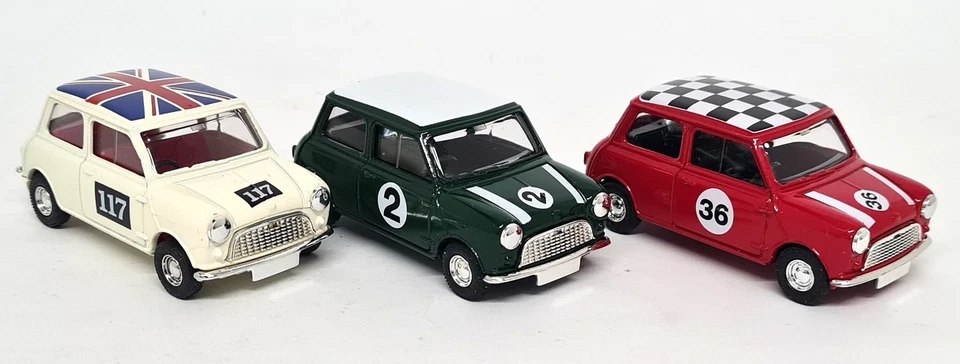 Lledo 1/43 - Austin Seven Mini Cooper Racing Set 3 Cars Diecast model Car - Image 3 of 4