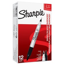 Sharpie Permanent Markers Fine Point Assorted Neon Colours 4 Count Neon 1