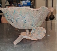 Amazing Japan style Art Nouveau Cast Iron Censer Ikebana