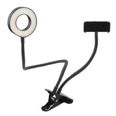 Social Media 9cm LED Ringlicht mit Handyhalter