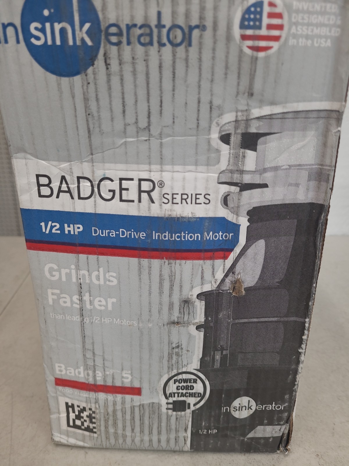 InSinkErator Garbage Disposal, Badger 5, 1/2 HP Dura-Drive