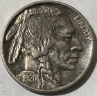 1920 5C Buffalo Nickel XF Detail Burnished