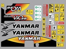 Yanmar Vio 38 Universal Decals (Aufkleber) Aufkleber Komplett-Set
