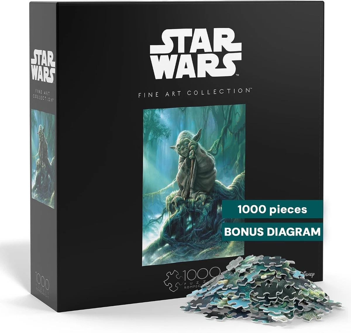 Star Wars Jigsaw Puzzle 1000 Pieces Yoda 68 cm x 50 cm Full Color Poster
