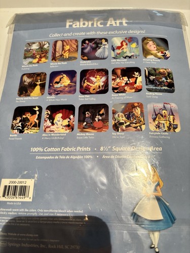 Wonderful World of Disney Fabric Art Alice in Wonderland - Picture 4 of 5