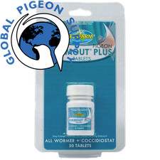 Vetafarm Pigeon Wormout Plus Tablets Coccidiostat 50 Tablets