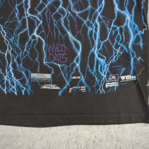 Vintage Wild Oats Lightning Test Print Shirt Sz XL AOP - Picture 10 of 15