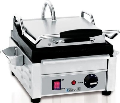 Eurodib SFE02325-120 Small SFE Series 10''x10'' Heavy Duty Sandwich Grill Toaster
