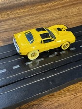 Vintage AFX Yellow Javelin With Mean Green Motor And Many New Parts. Clean Car.