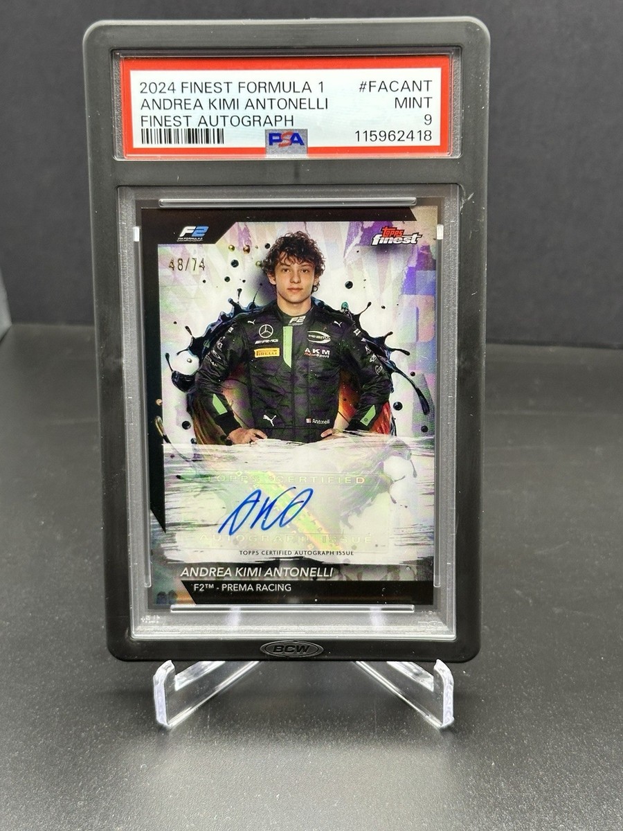 2024 Topps Finest Formula F1 F2 Andrea Kimi Antonelli Auto /74