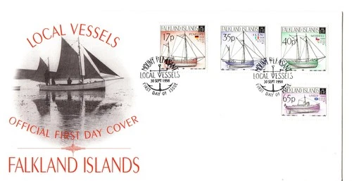 FALKLAND ISLANDS 1998 FIRST DAY COVER LOCAL VESSELS